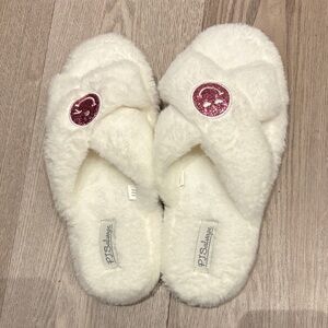 P.J. Salvage white slippers